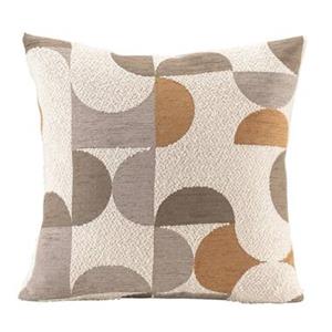 Leen Bakker Sierkussen Jesper - off-white/bruin/grijs - 45x45 cm