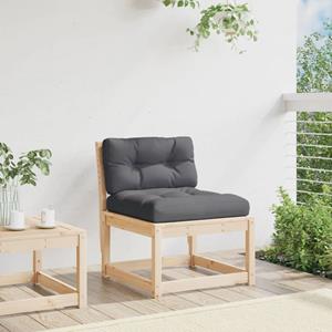 vidaXL Loungesofa Gartensofa ohne Armlehnen mit Kissen 63,5x73x78 cm Kiefernholz