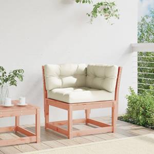 vidaXL Loungesofa Garten-Ecksofa mit Kissen 73x73x78 cm Massivholz Douglasie