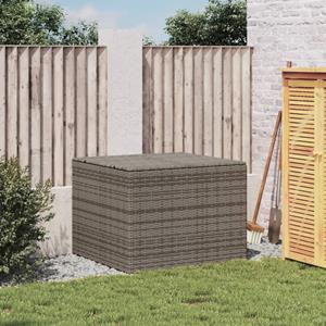 vidaXL Tuinbox 291 L poly rattan grijs