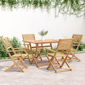 vidaXL Tuinstoelen 4 st inklapbaar 54,5x61,5x86,5 cm acaciahout