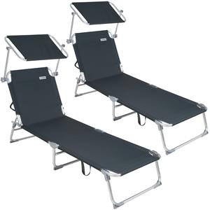 Casaria Polyrotan Ligbed Lounge 193x90x36cm
