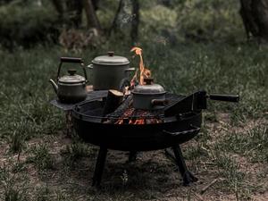 Barebones Cowboy Fire Pit Grill System / Grill System Small