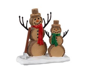 LEMAX Log Snowmen - 