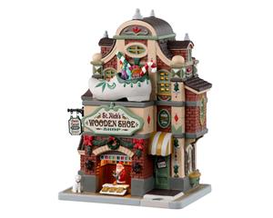 LEMAX St. Nick'S Wooden Shoe Shop - 