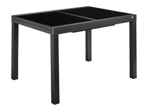 Livarno Home Aluminium uitschuifbare tuintafel Houston zwart