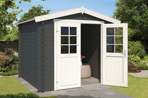 Outdoor Life Products | Tuinhuis Ingo 230 x 175 | Gecoat | Carbon Grey-Wit