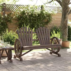 vidaXL Tuinstoel 2-zits Adirondack massief vurenhout