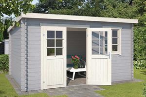 Platinum Outdoor Life Products | Tuinhuis Amira 380 x 230 | Gecoat |  Grey-Wit