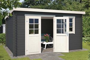 Outdoor Life Products | Tuinhuis Amira 380 x 230 | Gecoat | Carbon Grey-Wit