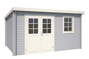 Platinum Outdoor Life Products | Tuinhuis Amira 380 x 275 | Gecoat |  Grey-Wit