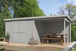 Platinum Outdoor Life Products | Tuinhuis Kjeld 550 x 250 | Gecoat |  Grey
