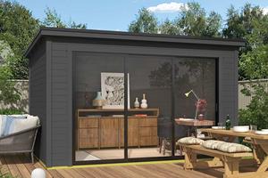 Outdoor Life Products | Tuinhuis Pernilla 385 x 295 | Carbon Grey