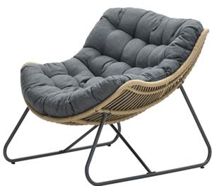 Garden Impressions Luna relax fauteuil natural rotan/mystic grey - 