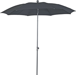 Borek Ancona Stokparasol Rond dia. 200 cm zwart - 