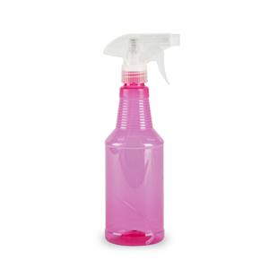 PlasticForte Plantenspuit met een inhoud van 500 ml - transparant roze - verstuiver - 18 cm - kunststof -