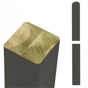 Trendyard Ombergrijze Tuinpalen Hout 9 x 9 x 98 CM