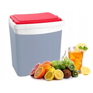 EDA Tropic koelbox - 25 liter - kunststof - grijs - x 29 x cm -