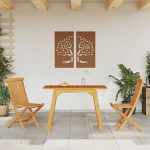 vidaXL Tuintafel 110x56x75 cm massief acaciahout