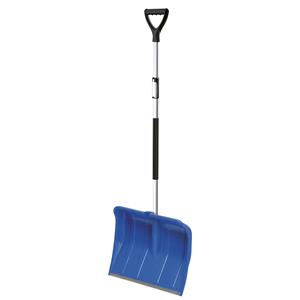 Prosperplast Sneeuwschep/sneeuwschuiver blauw telescopische steel 122 - 160 cm -