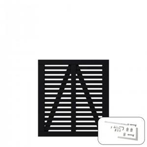 Trendyard Zwart Houten Tuinpoort Harmoni 100 x 107 CM