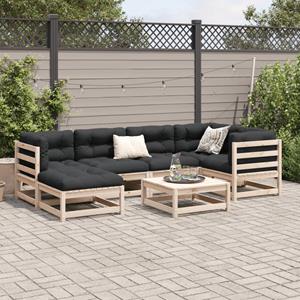 vidaXL 7-delige Loungeset massief grenenhout