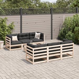 vidaXL 7-delige Loungeset massief grenenhout