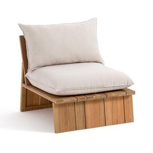 LA REDOUTE INTERIEURS Outdoor fauteuil , in  acacia, Brut