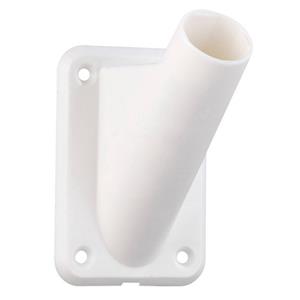 Vlaggenstokhouder / vlaggenhouder wit voor vlaggen van 30 mm -