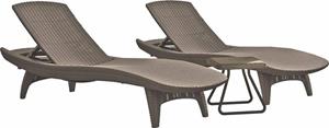 NADUVI Collection Set van 2 ligbedden met tafel Atlantic | 