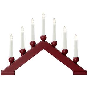 Konstsmide 3935-525 Kerstboog Warmwit Gloeilamp Donkerrood, Mat