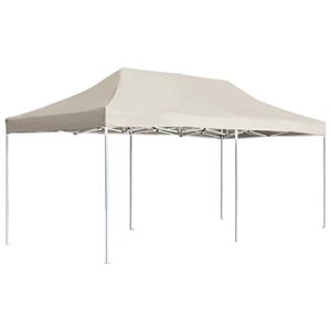 VidaXL Partytent professioneel inklapbaar 6x3 m aluminium crème