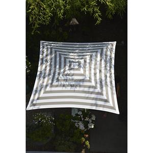Parasol, vierkant, l x b = 1600 x 1600 mm, frame wit, wit/taupe