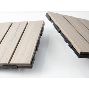 C-Wood Terrastegel composiet co-extrusie Beach click 30 x 30 cm