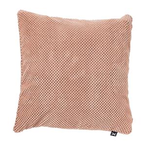 Xenos Sierkussen met blokjes - roze - 45x45 cm