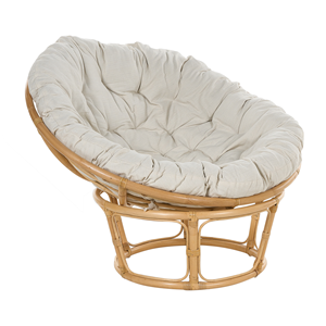 BELIANI Fauteuil rotan lichtbeige SALVO