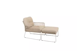 4 Seasons Outdoor Albano loungestoel met voetenbank