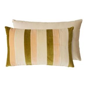 HKliving Striped Velvet Sierkussen 35 x 60 cm - Fields