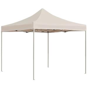 VidaXL Partytent professioneel inklapbaar 3x3 m aluminium crème