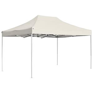 Partytent professioneel inklapbaar 4,5x3 m aluminium crème