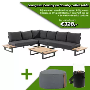 4 Seasons Outdoor Country loungeset groot met koffietafel