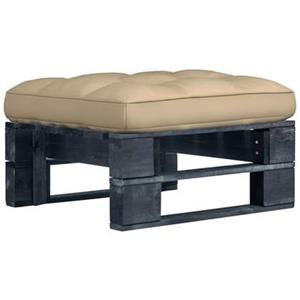 vidaXL Loungesofa Garten-Palettenhocker Schwarz Imprägniertes Kiefernholz, 1 Teile