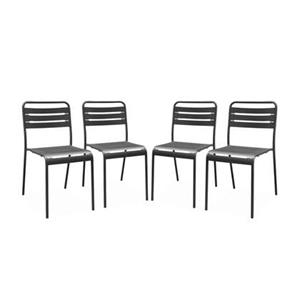 Sweeek  Stalen tuinstoel (set van 4)