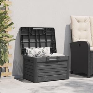 vidaXL Kussenbox 73x50,5x46,5 cm polypropeen antracietkleurig