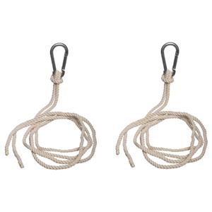 Hangmat ophangsysteem - 300 cm - beige - ophangset - excl. hangmat -