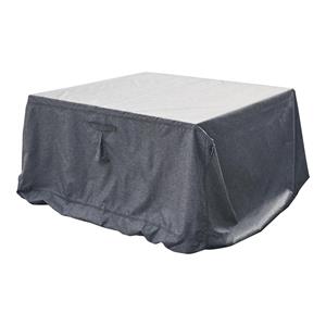 Hesperide Tuinmeubel bescherm hoes Hambo - grijs - polyester - waterafstotend - 225 x 125 x 80 cm -