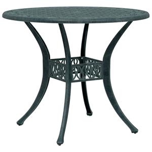 vidaXL 3-delige Bistroset gietaluminium groen