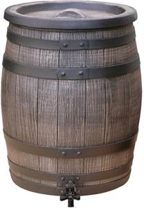 Meuwissen Agro Roto regenton 50 liter dia. 42 x h.54 cm bruin 3/4' messing ingang tap - 