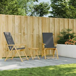 vidaXL Tuintafel inklapbaar Ø 45x45 cm bamboe