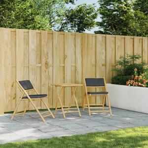 vidaXL Tuintafel inklapbaar 55x55x75 cm bamboe